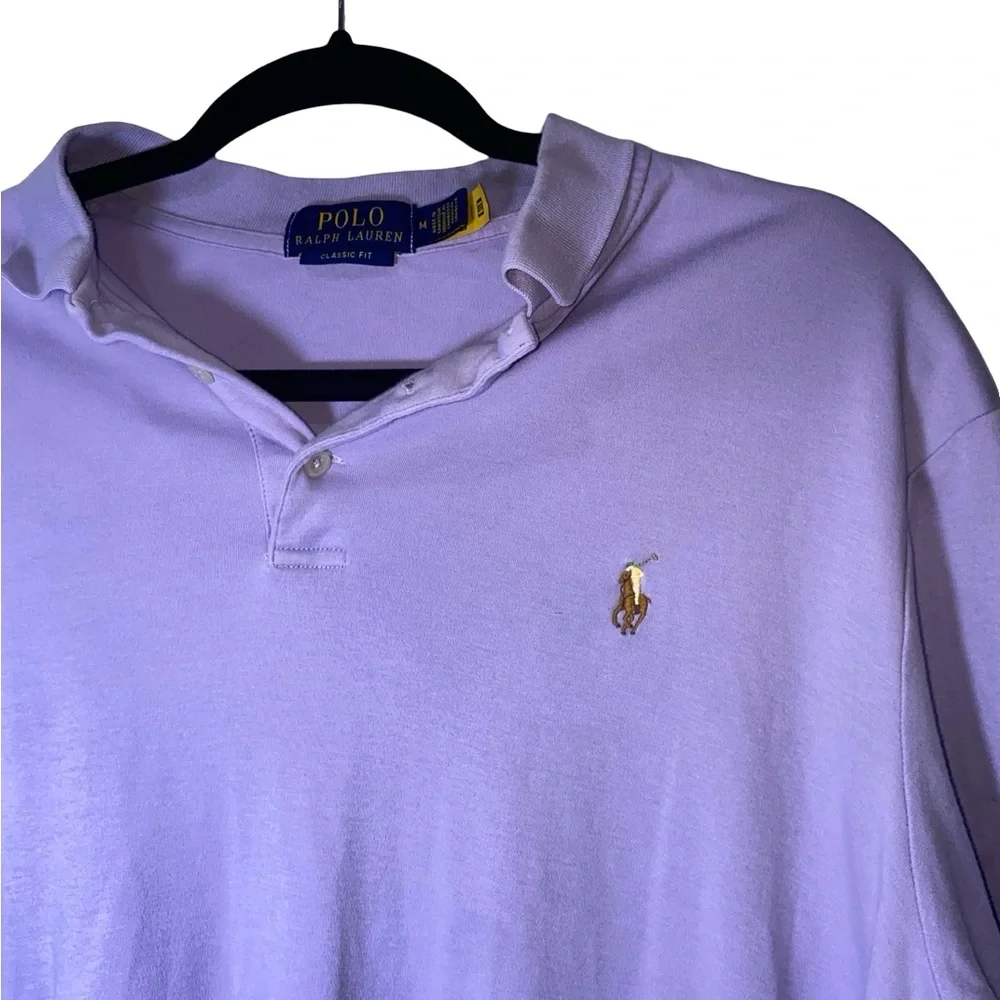 Polo by Ralph Lauren Lavender Classic Fit‎ Cotton Polo Shirt